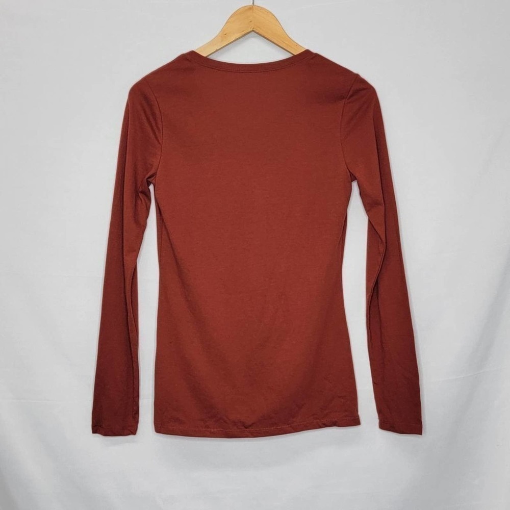 No Boundaries Rust Color Red Long Sleeve Under - image 8